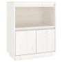 Aparador de madera maciza de pino blanco 60x34x75 cm de vidaXL, Aparadores - Ref: Foro24-813521, Precio: 86,27 €, Descuento: %