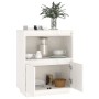Aparador de madera maciza de pino blanco 60x34x75 cm de vidaXL, Aparadores - Ref: Foro24-813521, Precio: 86,27 €, Descuento: %