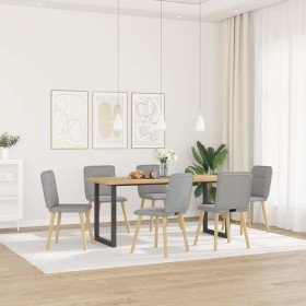 Sillas de comedor 6 uds tela gris nube en Sillas de comedor | Comprar online en Foru.es