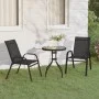Juego de bistro de jardín de 3 piezas negro de vidaXL, Conjuntos de jardín - Ref: Foro24-318774, Precio: 141,85 €, Descuento: %
