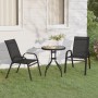 Juego de bistro de jardín de 3 piezas negro de vidaXL, Conjuntos de jardín - Ref: Foro24-318774, Precio: 144,58 €, Descuento: %