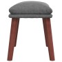 Reposapiés de tela gris claro 45x29,5x35 cm de vidaXL, Otomanas - Ref: Foro24-341457, Precio: 36,78 €, Descuento: %