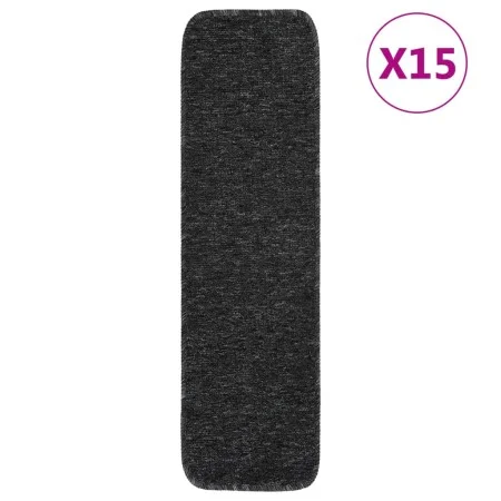 Alfombrillas de escalera antracita rectangular 75x20 cm de vidaXL, Alfombrillas para escalones - Ref: Foro24-340395, Precio: ...
