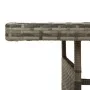 Mesa de jardín ratán PE y acacia maciza gris 160x70x72 cm de vidaXL, Mesas de jardín - Ref: Foro24-318697, Precio: 176,67 €, ...