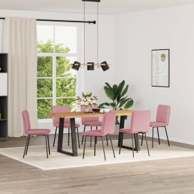 Sillas de comedor 6 unidades terciopelo rosa en Sillas de comedor | Comprar online en Foru.es