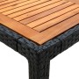 Set comedor de jardín 9 piezas y cojines ratán sintético negro de vidaXL, Conjuntos de jardín - Ref: Foro24-3094838, Precio: ...