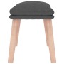 Reposapiés de tela gris oscuro 45x29,5x35 cm de vidaXL, Otomanas - Ref: Foro24-341425, Precio: 36,69 €, Descuento: %