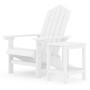 Silla de jardín Adirondack con mesa HDPE blanco de vidaXL, Sillas de jardín - Ref: Foro24-3095700, Precio: 229,03 €, Descuent...