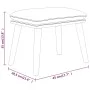 Dark gray fabric footstool 45x29.5x35 cm by vidaXL, Ottomans - Ref: Foro24-341425, Price: 35,99 €, Discount: %