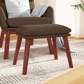 Reposapiés de tela marrón 45x29,5x35 cm de vidaXL, Otomanas - Ref: Foro24-341460, Precio: 36,53 €, Descuento: %