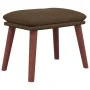 Reposapiés de tela marrón 45x29,5x35 cm de vidaXL, Otomanas - Ref: Foro24-341460, Precio: 36,01 €, Descuento: %
