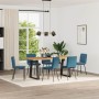 Sillas de comedor 6 unidades terciopelo azul en Sillas de comedor | Comprar online en Foru.es