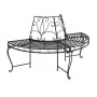 Banco de jardín semicircular de acero negro 160 cm de vidaXL, Bancos de jardín - Ref: Foro24-318824, Precio: 190,02 €, Descue...