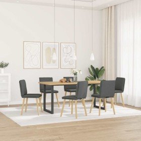 Sillas de comedor 6 unidades tela gris oscuro en Sillas de comedor | Comprar online en Foru.es