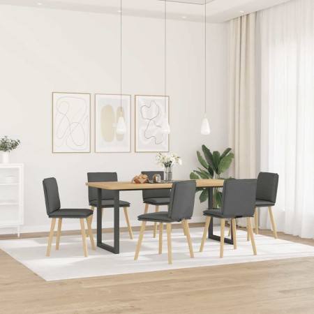 Sillas de comedor 6 unidades tela gris oscuro en Sillas de comedor | Comprar online en Foru.es