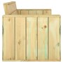 Banco de jardín de madera de pino impregnada 139 cm de vidaXL, Bancos de jardín - Ref: Foro24-318427, Precio: 197,91 €, Descu...