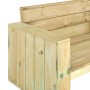 Banco de jardín de madera de pino impregnada 139 cm de vidaXL, Bancos de jardín - Ref: Foro24-318427, Precio: 197,91 €, Descu...