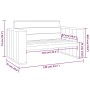 Banco de jardín de madera de pino impregnada 139 cm de vidaXL, Bancos de jardín - Ref: Foro24-318427, Precio: 197,91 €, Descu...
