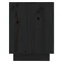Armario zapatero de madera maciza de pino negro 110x34x45 cm de vidaXL, Zapateros y organizadores de calzado - Ref: Foro24-81...