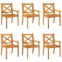Sillas de comedor de jardín 6 uds madera maciza de acacia de vidaXL, Sillas de jardín - Ref: Foro24-3098661, Precio: 429,40 €...