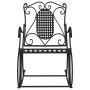 Banco mecedor de acero negro 84 cm de vidaXL, Bancos de jardín - Ref: Foro24-318830, Precio: 143,34 €, Descuento: %