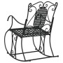 Banco mecedor de acero negro 84 cm de vidaXL, Bancos de jardín - Ref: Foro24-318830, Precio: 143,34 €, Descuento: %
