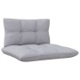 Juego de muebles de jardín 4 pzas y cojines madera pino gris de vidaXL, Conjuntos de jardín - Ref: Foro24-3096027, Precio: 27...