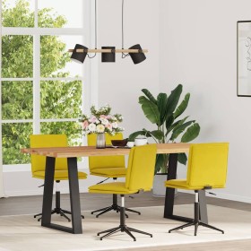 Sillas de comedor 4 unidades terciopelo amarillo en Sillas de comedor | Comprar online en Foru.es