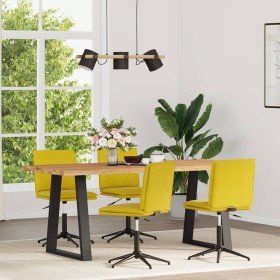 Sillas de comedor 4 unidades terciopelo amarillo en Sillas de comedor | Comprar online en Foru.es