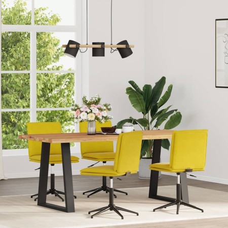 Sillas de comedor 4 unidades terciopelo amarillo en Sillas de comedor | Comprar online en Foru.es