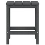 Silla de jardín Adirondack reposapiés mesa HDPE gris antracita de vidaXL, Sillas de jardín - Ref: Foro24-3095709, Precio: 268...