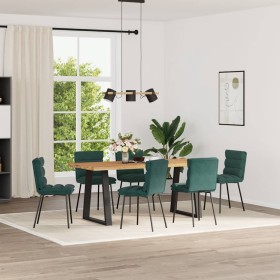 Sillas de comedor 6 unidades terciopelo verde oscuro en Sillas de comedor | Comprar online en Foru.es