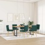 Sillas de comedor 6 unidades tela verde oscuro en Sillas de comedor | Comprar online en Foru.es