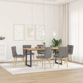 Sillas de comedor 6 unidades de tela gris taupe en Sillas de comedor | Comprar online en Foru.es