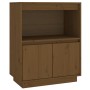 Aparador de madera maciza de pino marrón miel 60x34x75 cm de vidaXL, Aparadores - Ref: Foro24-813523, Precio: 57,29 €, Descue...