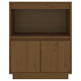 Aparador de madera maciza de pino marrón miel 60x34x75 cm de vidaXL, Aparadores - Ref: Foro24-813523, Precio: 57,29 €, Descue...