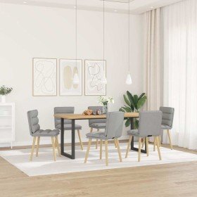 Sillas de comedor 6 uds tela gris nube en Sillas de comedor | Comprar online en Foru.es