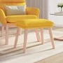 Reposapiés de tela amarillo mostaza 45x29,5x35 cm de vidaXL, Otomanas - Ref: Foro24-341431, Precio: 35,99 €, Descuento: %