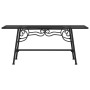 Banco de jardín de acero negro 110 cm de vidaXL, Bancos de jardín - Ref: Foro24-318827, Precio: 93,63 €, Descuento: %