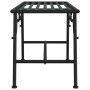 Banco de jardín de acero negro 110 cm de vidaXL, Bancos de jardín - Ref: Foro24-318827, Precio: 93,63 €, Descuento: %