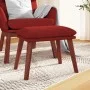 Reposapiés de tela rojo tinto 45x29,5x35 cm de vidaXL, Otomanas - Ref: Foro24-341465, Precio: 40,38 €, Descuento: %