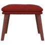 Reposapiés de tela rojo tinto 45x29,5x35 cm de vidaXL, Otomanas - Ref: Foro24-341465, Precio: 40,38 €, Descuento: %