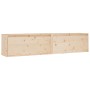 Armario de pared 2 uds madera maciza de pino 80x30x35 cm de vidaXL, Estantes y estanterías - Ref: Foro24-813456, Precio: 126,...