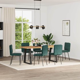 Sillas de comedor 6 unidades terciopelo verde oscuro en Sillas de comedor | Comprar online en Foru.es