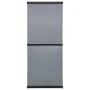 Armario de jardín con 3 estantes gris y negro 68x40x168 cm de vidaXL, Taquillas y armarios de almacenamiento - Ref: Foro24-34...