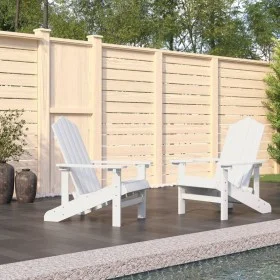 Sillas de jardín Adirondack 2 unidades HDPE blanco de vidaXL, Sillas de jardín - Ref: Foro24-3095692, Precio: 325,27 €, Descu...