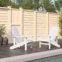 Sillas de jardín Adirondack 2 unidades HDPE blanco de vidaXL, Sillas de jardín - Ref: Foro24-3095692, Precio: 325,27 €, Descu...