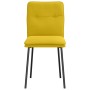Sillas de comedor 6 unidades terciopelo amarillo en Sillas de comedor | Comprar online en Foru.es