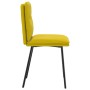 Sillas de comedor 6 unidades terciopelo amarillo en Sillas de comedor | Comprar online en Foru.es
