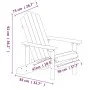 Sillas de jardín Adirondack 2 unidades HDPE blanco de vidaXL, Sillas de jardín - Ref: Foro24-3095692, Precio: 325,27 €, Descu...